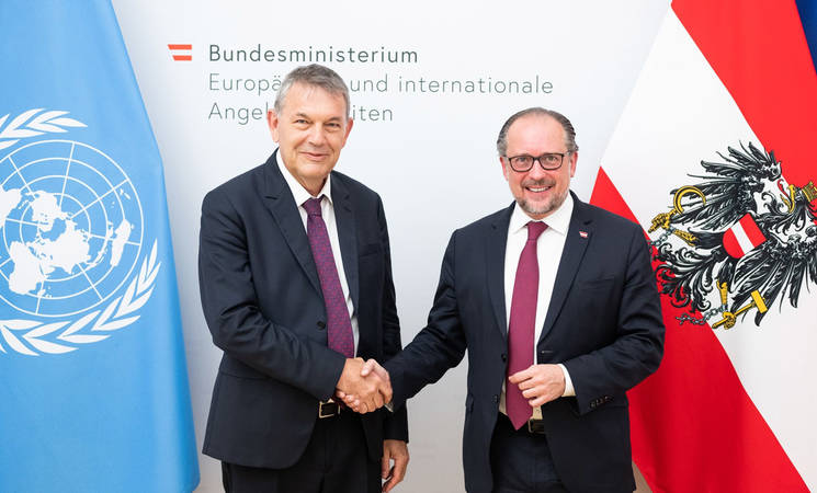 UNRWA COMMISSIONER-GENERAL PAYS TRIBUTE TO SUPPORT FROM AUSTRIA IN