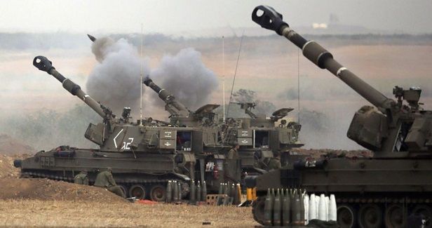 Israeli military strikes besieged Gaza with 15 shells