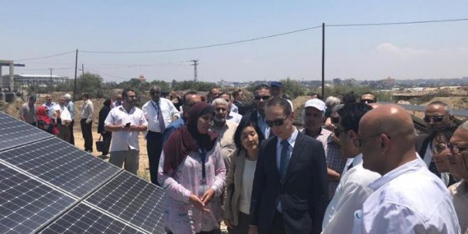 With Japanese support: UNDP Supports the Harnessing of Solar Power to Treat Wastewater in Gaza