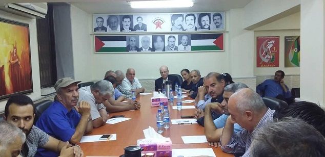 Fahd Suleiman meets the Local Committee of Yarmouk Camp