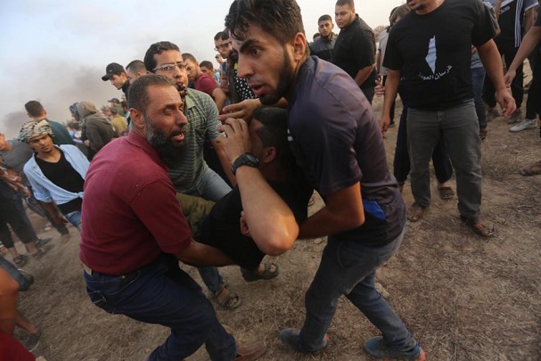 Israel wounds 130 Palestinian protesters in Gaza