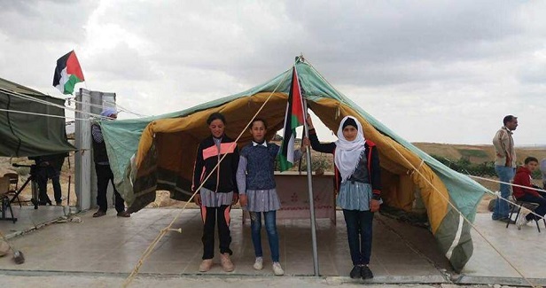 Israeli occupation seizes Palestinian school tents, equipment