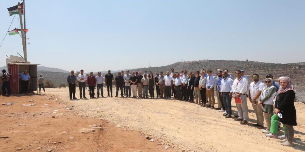 Following increased Israeli settler & IOF violence: foreign diplomats visit Beita Village near Nablus