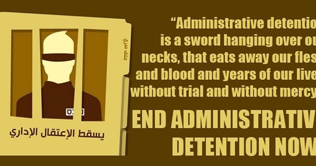Palestinian internee on hunger strike again after detention renewed