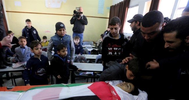 Funeral processions of 2 killed minors set off in Gaza