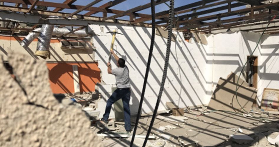 Israel forces Palestinian to demolish his home