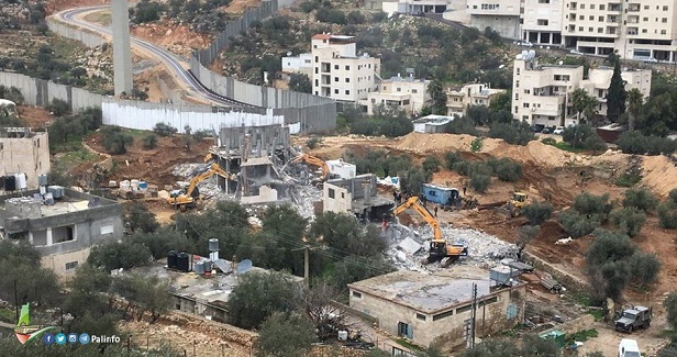 13 Palestinians left homeless after house demolition campaign