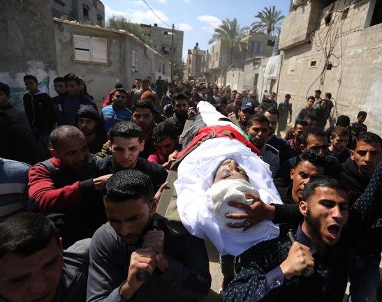 Gaza mourns slain 22-year-old Palestinian