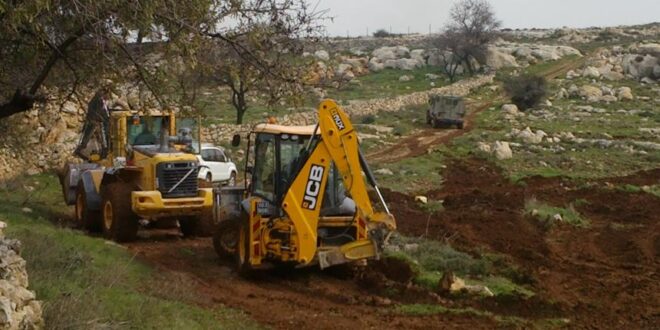 IOF razed 6 dunums of Palestinian lands in Ni’lin