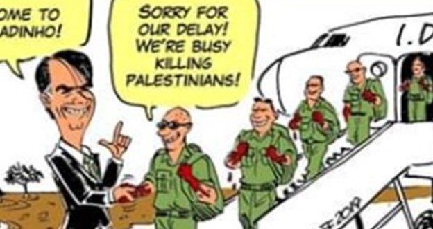 Brazilian cartoonist portrays Israeli soldiers as murderers