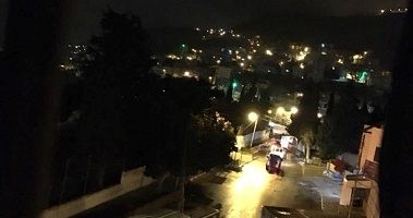 A Palestinian young man was injured during violent clashes in al-Kh