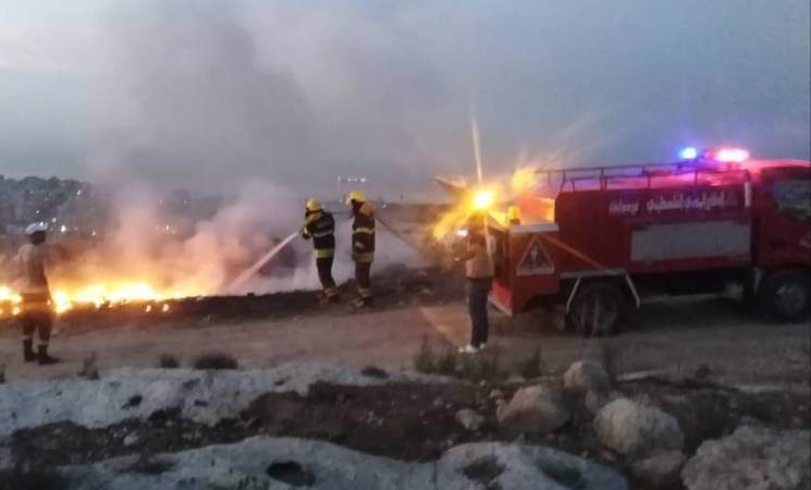 Palestinian Civil Defense in Lebanon Helps Fight Raging Fires