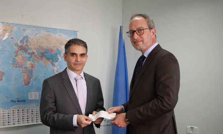 Government of Cyprus supports UNRWA with EUR 100,000 contribution