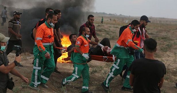 189 Palestinians injured as IOF opens fire at Gaza protesters