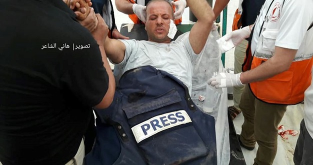 journalists among dozens injured by Israel army on Gaza border