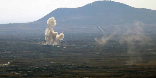 Israel struck three Syrian artillery cannons in Occupied Golan Heights