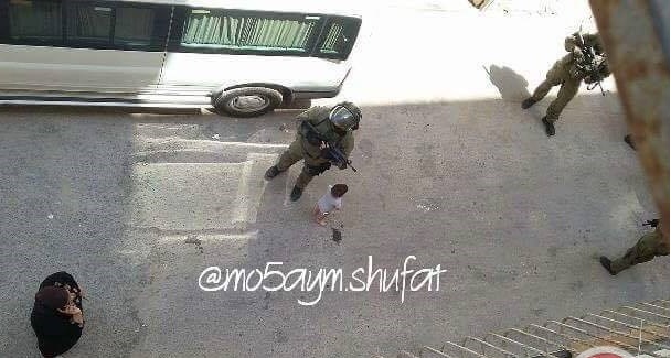 Israeli forces kick mother and toddler out of home during raid in Shufat refugee