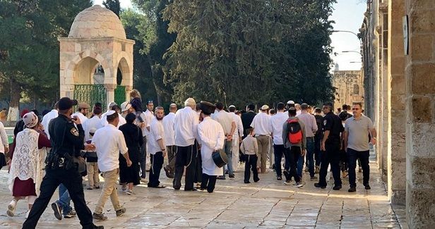Dozens of settlers defile Aqsa Mosque