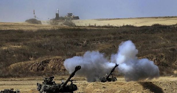 Israeli army conducts artillery drills east of Gaza