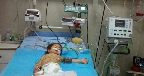 3-year-old Agha at risk of death