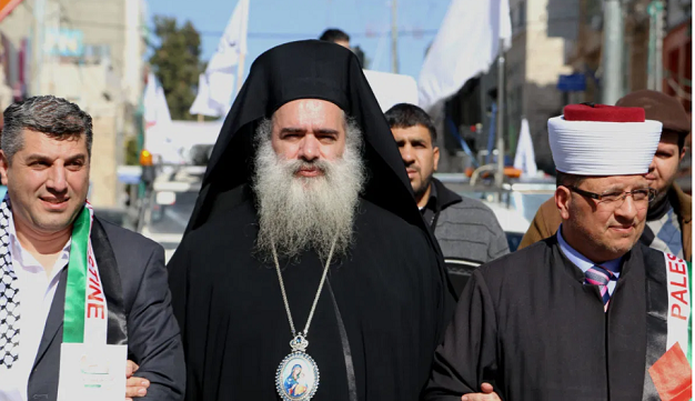 Palestinians will not raise the white flag says Palestine Archbishop Atallah Hanna