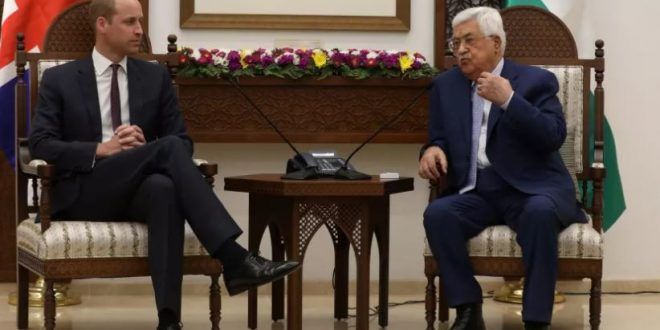Palestinian President Tells Prince William: Palestinians Serious About Peace With Israel
