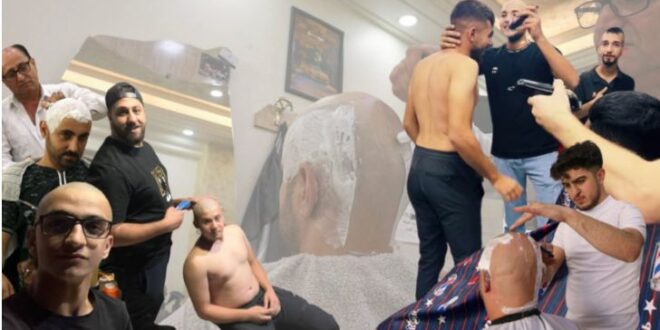 Shaving the head trends as the newest Palestinian resistance method