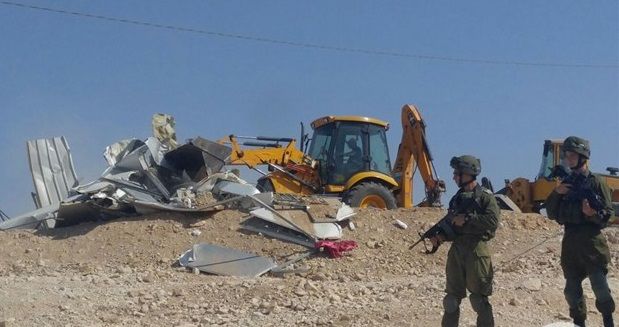 Israeli forces demolish EU-funded homes in southern West Bank Bedouin village