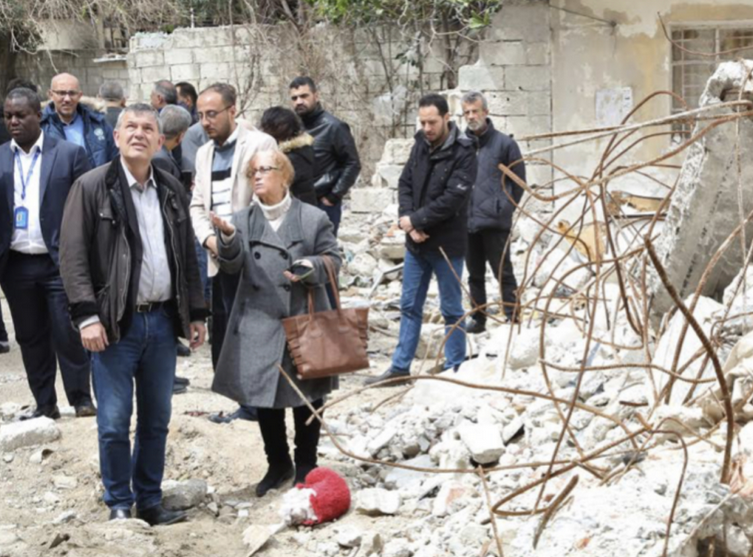 UNRWA Commissioner-General visits Palestinian refugees affected by earthquake in Syria