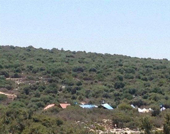 Israeli settlers take over Palestinian lands in Salfit, erect illegal outpost