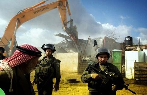 IOF demolishes residential tents east of Ramallah