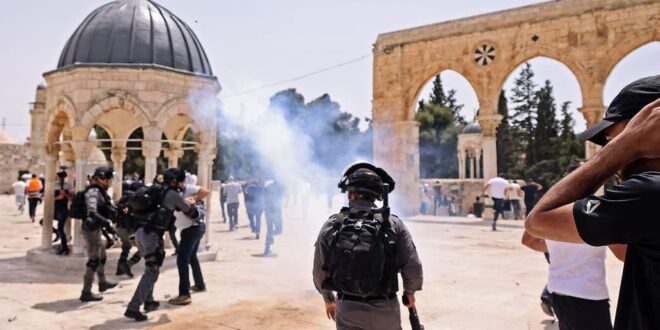 Dozens injured by the latest Israeli raid on Al-Aqsa