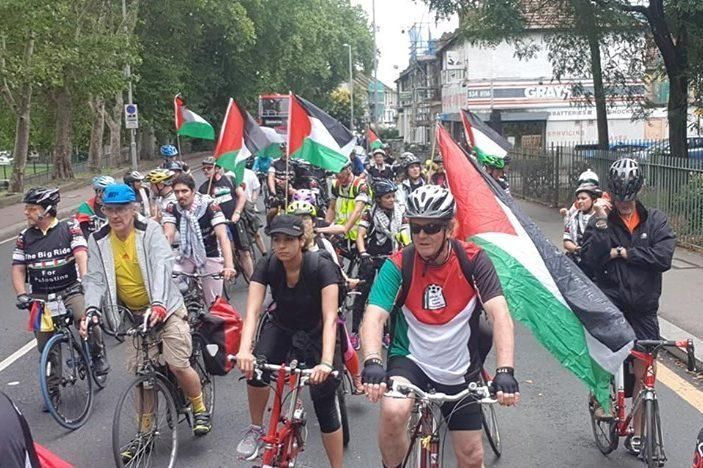 The fifth annual Big Ride takes the Palestine issue onto the streets of London