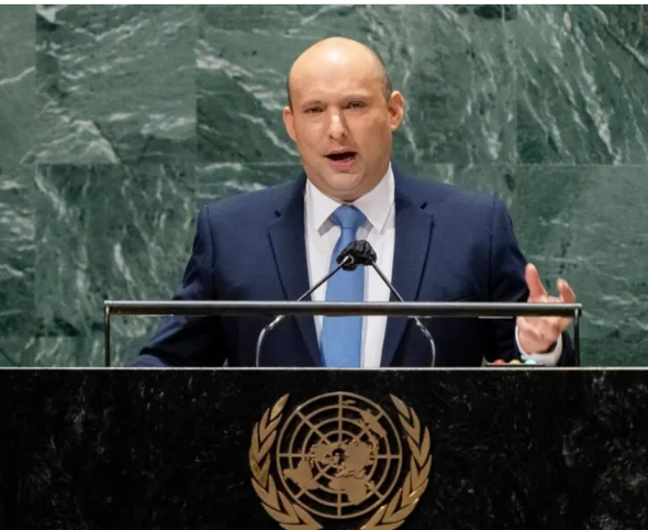 Bennett 'strongly rejects' creation of Palestinian state
