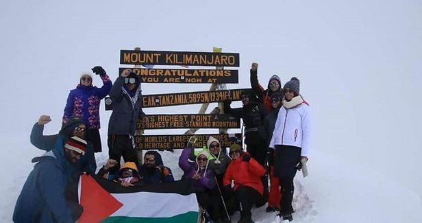 Palestinian flag hoisted over highest mount in Tanzania