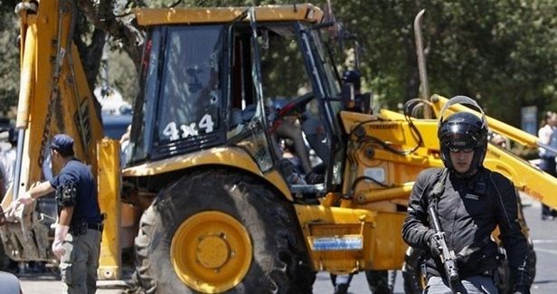 Israeli bulldozers raze lands, uproot trees south of Nablus