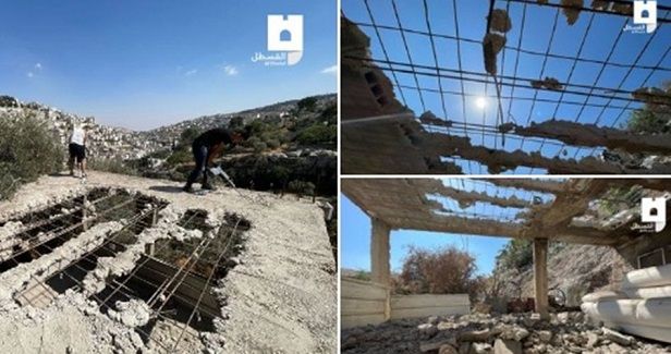 IOA forces Jerusalemite family to raze its own house in Silwan
