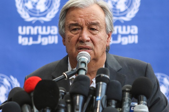 UN chief urges world not to abandon UNRWA