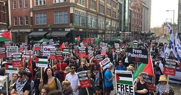 Thousands rally in London on 1st anniversary of March of Return
