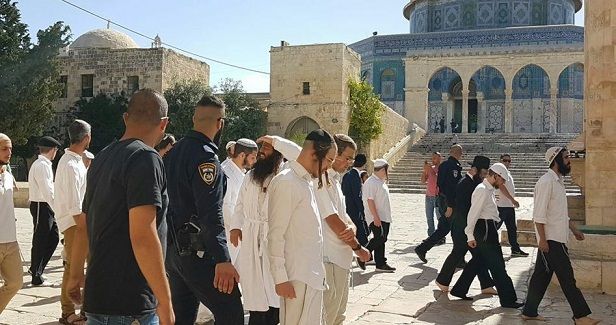Dozens of Israeli settlers break into al-Aqsa Mosque