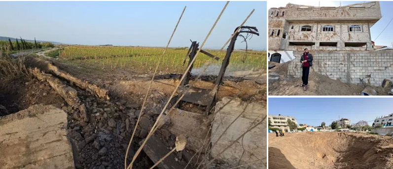 Gaza infrastructure damaged in Israeli attack