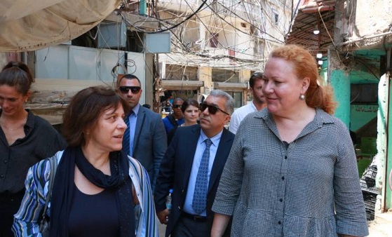 Director-General of the Ministry of Foreign Affairs and Cooperation of Monaco visits Burj Barajneh Refugee Camp as Monaco increases funding to the Agency