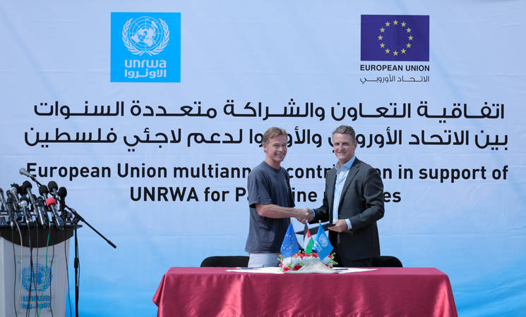 European Union and Member States Representatives Visit Gaza. EU Confirms EUR 97 Million Contribution to UNRWA for 2022