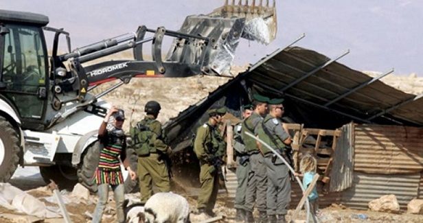 IOF razes structures, tents in W. Bank village of Birin