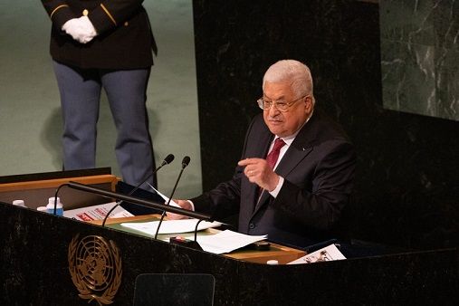Abbas slams Lapid's remarks that peace does not come through UN institutions
