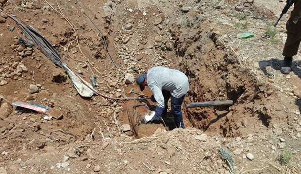Israeli army cut off water supply to Jordan Valley village