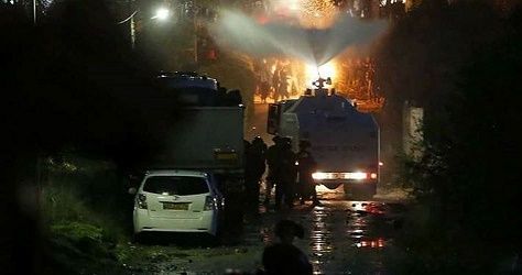 One journalist, two protestors injured in police violence