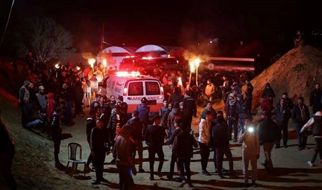 Three protesters injured in Gaza night protests