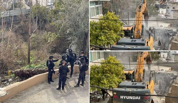 IOA razes Palestinian house in Jabel Mukaber