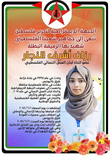 The martyr Razan Najjar
